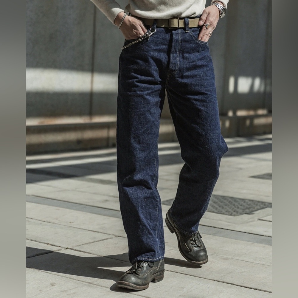 Bronson Mfg.Co. Lot 44801 1944 WWII Version Selvedge Denim Jeans W32 100% Cotton - Picture 6 of 13
